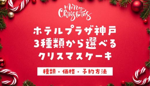 【ホテルプラザ神戸】クリスマスケーキ2022｜白いブッシュドノエルも登場