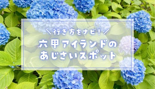 【あじさい2022】神戸・六甲アイランドのあじさいMAP｜場所・地図・花の様子